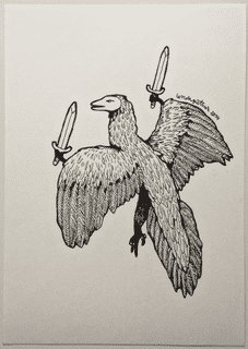 dinosaur-archaeopteryx-swordfighter-2014-poor-quality-photo